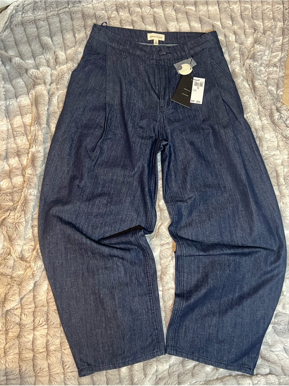 Current/Elliott Pleated Barrel Leg Jeans | NWT | Size 10